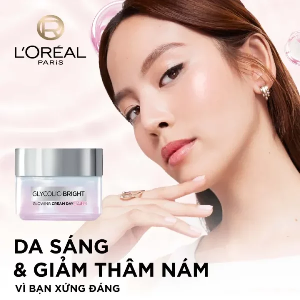 Kem dưỡng ngày đêm sáng da giảm thâm mụn nám Loreal Paris